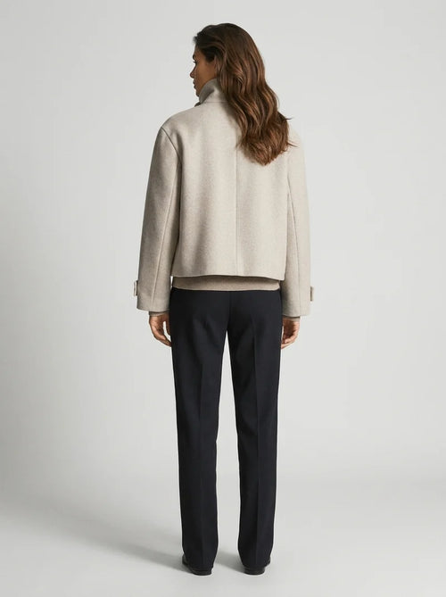 Manteau en laine croisé